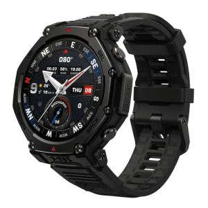 Amazfit T-rex 3 Pro 3,35 cm (1.32") AMOLED 44 mm Digital 466 x 466 Pixeles Pantalla táctil Negro Wifi GPS (satélite)