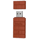 8BitDo USB Wireless Adapter 2 Marron - Adaptador Wireless