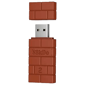 8BitDo USB Wireless Adapter 2 Marron - Adaptador Wireless