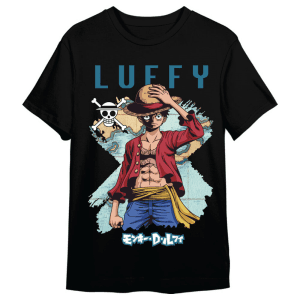 Camiseta Monkey D Luffy Map One Piece adulto