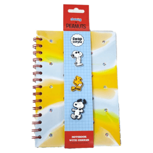 Libreta A5 Rayas Peanuts Snoopy Woodstock