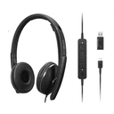 Lenovo 4XD1M39029 auricular y casco Auriculares Alámbrico Diadema USB Tipo C Negro