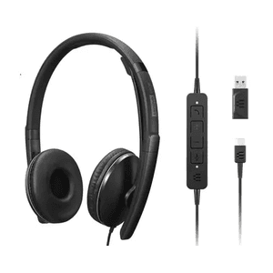 Lenovo 4XD1M39029 auricular y casco Auriculares Alámbrico Diadema USB Tipo C Negro