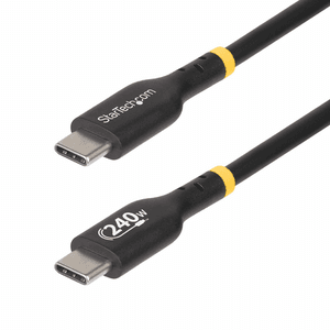StarTech.com Cable de Carga USB-C de 1m - Cable USB Tipo C - Certificación USB-IF - PD de 240W EPR - Cable USB 2.0 USB-C de Carg