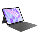 Logitech Combo Touch, funda con teclado, iPad Pro 13 pulgadas (M4)(2024) - Teclado retroiluminado extraíble con soporte abatible