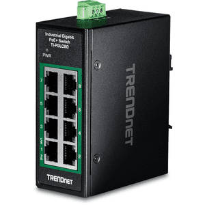 Trendnet TI-PGLC80 switch No administrado Gigabit Ethernet (10/100/1000) Energía sobre Ethernet (PoE) Negro