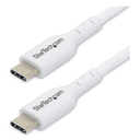 StarTech.com Cable de Carga USB-C Blanco de 1m - Cable UCB Tipo C de Carga para Ordenador Portátil - PD de 60W 3A - Cable de Tra