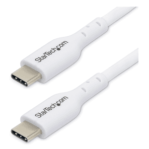 StarTech.com Cable de Carga USB-C Blanco de 1m - Cable UCB Tipo C de Carga para Ordenador Portátil - PD de 60W 3A - Cable de Tra