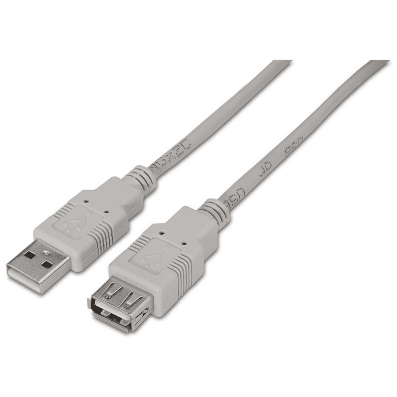 AISENS A101-0012 cable USB USB 2.0 1 m USB A Beige
