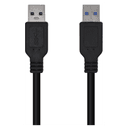 AISENS Cable USB 3.0, Tipo A/M-A/M, Negro, 2.0m