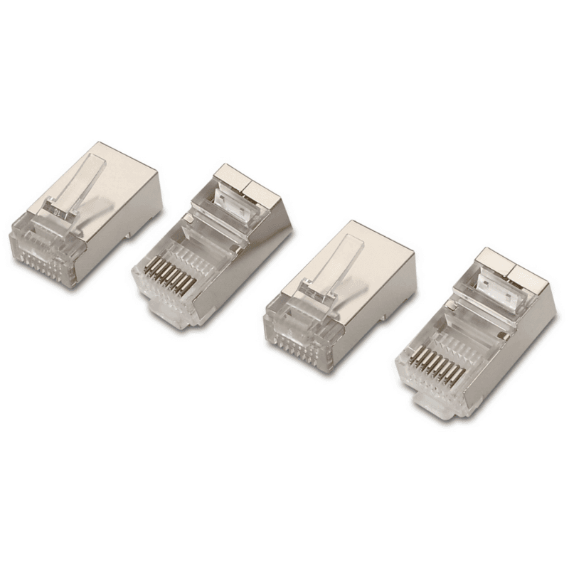 AISENS A139-0298 conector RJ-45 Acero inoxidable, Transparente