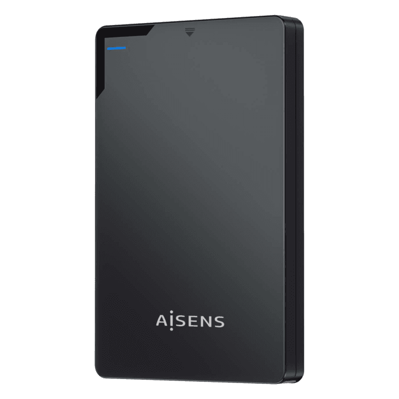 AISENS Caja Externa 2,5″ 9.5mm SATA a USB 3.0/USB3.1 Gen1, Negra