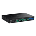 Trendnet TPE-7124SBF switch Gestionado 10G Ethernet (100/1000/10000) Energía sobre Ethernet (PoE) Negro