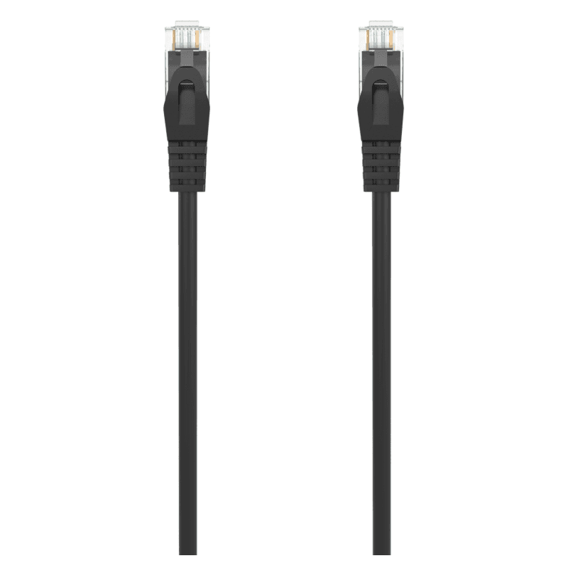 AISENS Cable de Red Latiguillo RJ45 LSZH Cat.6A 500 Mhz UTP AWG24, Negro, 2.0M