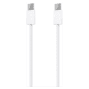 AISENS Cable USB 2.0 3A 60W Apple, tipo USB-C/M-USB-C/M, Blanco, 1.0m