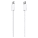 AISENS Cable USB 2.0 3A 60W Apple, tipo USB-C/M-USB-C/M, Blanco, 2.0m