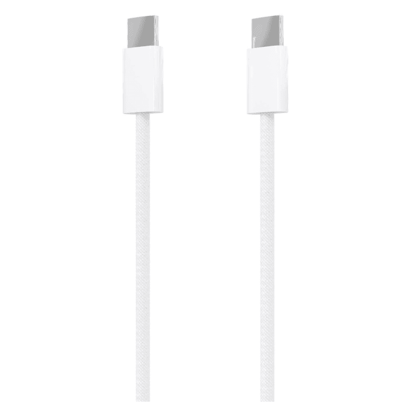AISENS Cable USB 2.0 3A 60W Apple, tipo USB-C/M-USB-C/M, Blanco, 2.0m