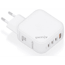 AISENS Cargador GaN 100W, 3xUSB-C PD3.0 QC4.0, 1xUSB-A QC3.0, Blanco