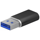 AISENS Mini Adaptador USB 3.2 Gen2 / USB 2.0 3A, Tipo USB-C/H-A/M, Negro