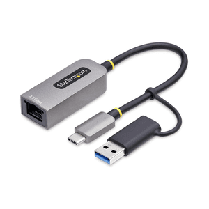 StarTech.com Adaptador de Red Ethernet USB Tipo C a RJ45 - Adaptador de Red USB-C con Conversor USB-A - NBASE-T - USB 3.1 - Comp