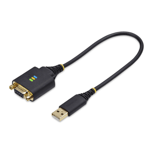 StarTech.com Cable Adaptador USB a Módem Nulo Serie DCE de 30cm - con Retención COM - FTDI - RS232 - con Tornillos/Tuercas Inter