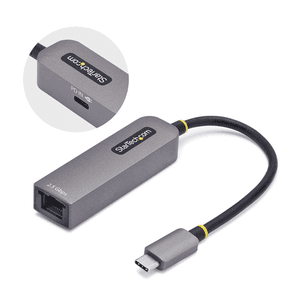 StarTech.com Adaptador de Red USB Tipo C a Ethernet - Adaptador de Red Externo USB-C a RJ45 2,5/1Gb - NBASE-T - USB 3.1 - Entreg