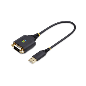 StarTech.com Cable Adaptador USB a Serie de 30cm - Retención COM - Conversor RS232 DB9 - FTDI - con Tornillos/Tuercas Intercambi
