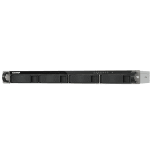 QNAP TS-433eU NAS Bastidor (1U) Cortex-A Cortex-A55 4 GB 0 TB QNAP Turbo System Negro