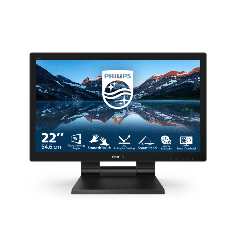 Philips B Line 222B9TA/00 pantalla para PC 54,6 cm (21.5") 1920 x 1080 Pixeles Full HD LCD Pantalla táctil Mesa Negro