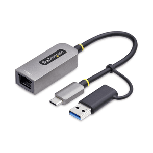 StarTech.com Adaptador USB-C a Ethernet con Dongle USB-A - Adaptador de Red USB Tipo C - Adaptador Ethernet - 10/100/1000Mbps - 
