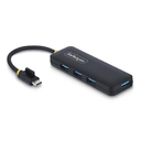 StarTech.com Hub USB-C de 4 Puertos - Ladrón USB Tipo C a 4 Puertos USB-A - Alimentado por el Bus - USB 3.0 de 5Gbps - Hub Portá
