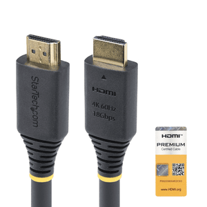 StarTech.com Cable HDMI Activo de Alta Velocidad de 15m - 4K 60Hz/1440p 144Hz - HDR10/HDCP 2.2/ARC - 18Gbps - Cable UHD - Cable 