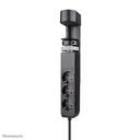 Neomounts DS22-840BL6 Regleta de sobremesa con abrazadera y puertos USB-C y USB-A - carga rápida