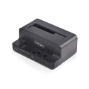 StarTech.com Clonador NVMe M.2 a SATA de 2.5/3.5 - Dock Duplicador Autónomo de 2 Bahías para SSD - Bidireccional NVMe a SATA / S