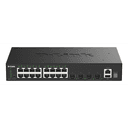 D-Link DGS-1530-20/E switch Gestionado L2 Gigabit Ethernet (10/100/1000) Negro