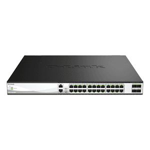 D-Link DXS-3130-28P Gestionado L3 10G Ethernet (100/1000/10000) Energía sobre Ethernet (PoE) Negro, Gris