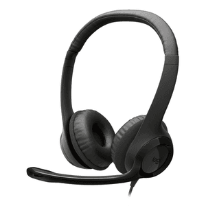 Logitech Auriculares con Cable H390 para PC/Portátil, Auriculares Estéreo con Micrófono con Supresión de Ruido, USB-C, Controles