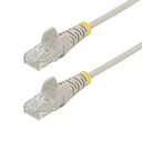 StarTech.com Cable de Red Ethernet CAT6 Delgado sin Enganches Gris de 5m - Cable RJ45 Snagless Slim 28AWG - Alambre de Cobre Pur