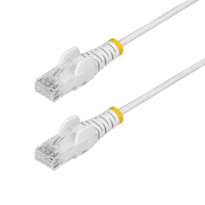 StarTech.com Cable de Red Ethernet CAT6 Delgado sin Enganches Blanco de 3m - Cable RJ45 Snagless Slim 28AWG - Alambre de Cobre P