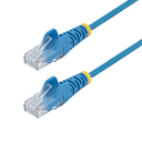 StarTech.com Cable de Red Ethernet CAT6 Delgado sin Enganches Azul de 15m - Cable RJ45 Snagless Slim 28AWG - Alambre de Cobre Pu