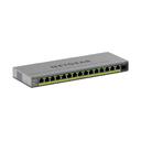 NETGEAR GS116EPP Gestionado L2/L3 Gigabit Ethernet (10/100/1000) Energía sobre Ethernet (PoE) Gris