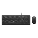 Lenovo Essential Wired Combo (ES 172) teclado Ratón incluido Universal USB Español Negro