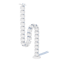 Neomounts ADS06-130WH Organizador vertebral de cables - fijación con tornillos - universal