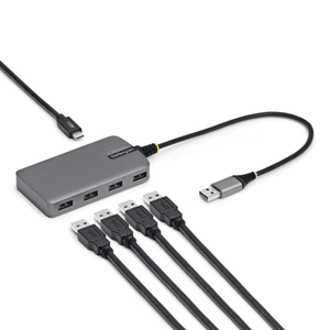 StarTech.com Hub USB-A de 4 Puertos - Ladrón USB USB-A - USB-A a 4x USB-A - Concentrador USB 3.0 Portátil de 5Gbps - Alimentado 