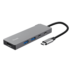 Trust 26062 hub de interfaz USB Tipo C Gris