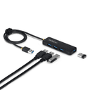 StarTech.com Hub USB-A de 4 Puertos - 5 Gbps - Ladrón USB Alimentado por el Bus USB - Concentrador de 4 Puertos - Plástico PCR -