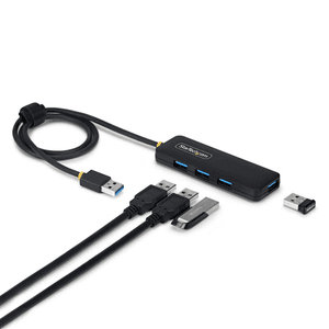 StarTech.com Hub USB-A de 4 Puertos - 5 Gbps - Ladrón USB Alimentado por el Bus USB - Concentrador de 4 Puertos - Plástico PCR -