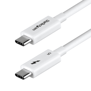 StarTech.com Cable Thunderbolt 5 Certificado de 50cm - 80Gbps/120Gbps - 8K60Hz - PD 240W - Cable Thunderbolt Certificado - Compa
