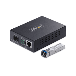 StarTech.com MCM1110SMLC40 convertidor de medio 2000 Mbit/s 1310 nm Monomodo Negro