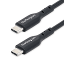 StarTech.com Paquete de 2 Cables USB-C de Carga de 2m - Cable USB 2.0 Cargador para Portátiles - Cable USB Tipo C - PD 60W 3A - 